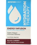 1 Nutritionworks Hydration Therapy Energy Infusion Black Cherry 14 Stick... - $25.99