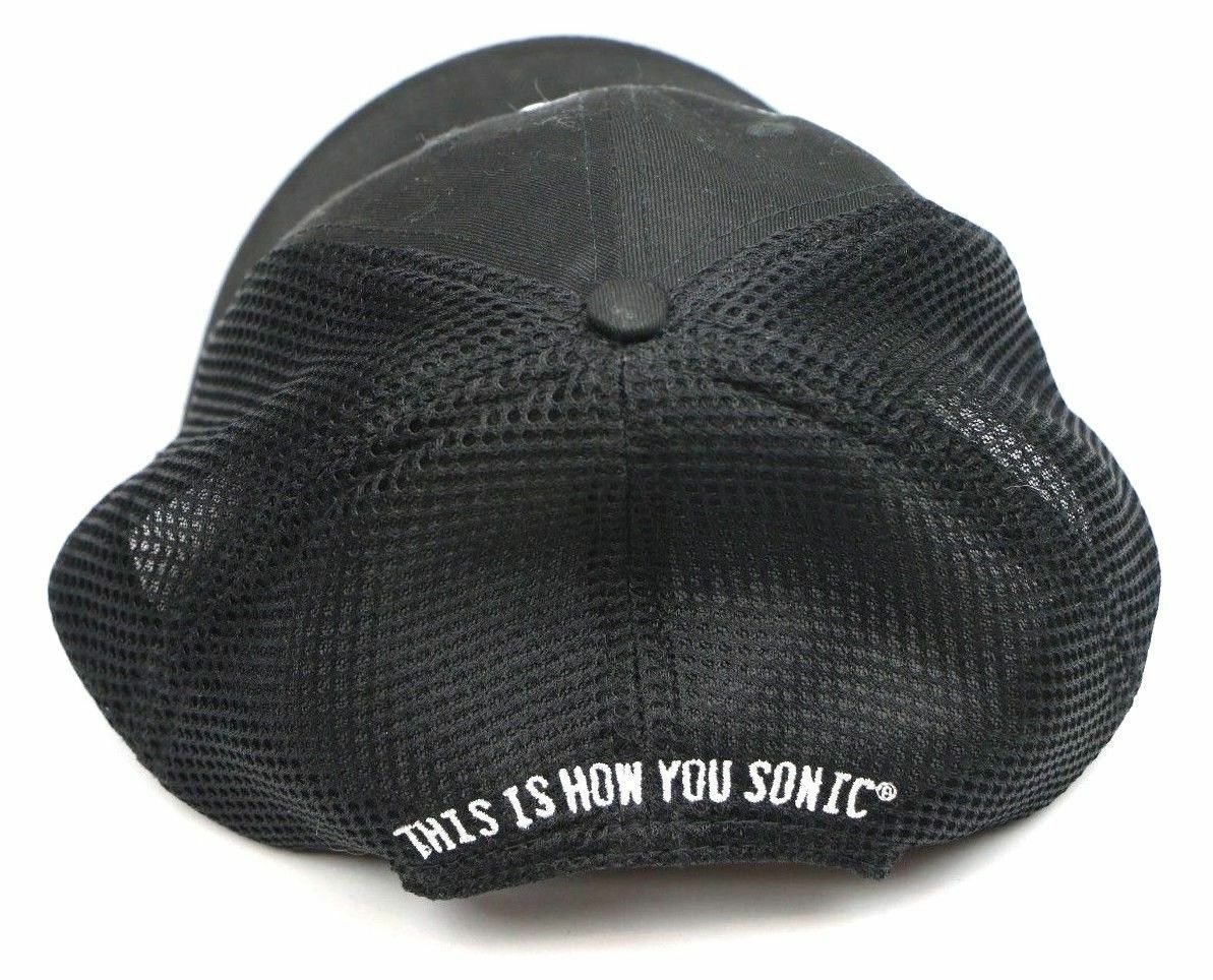 Sonic Drive-In Restaurant Black Snapback Hat Cap Employee Uniform Car ...