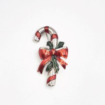 Brooch Pin Christmas Ribbon Candy Cane - $44.58