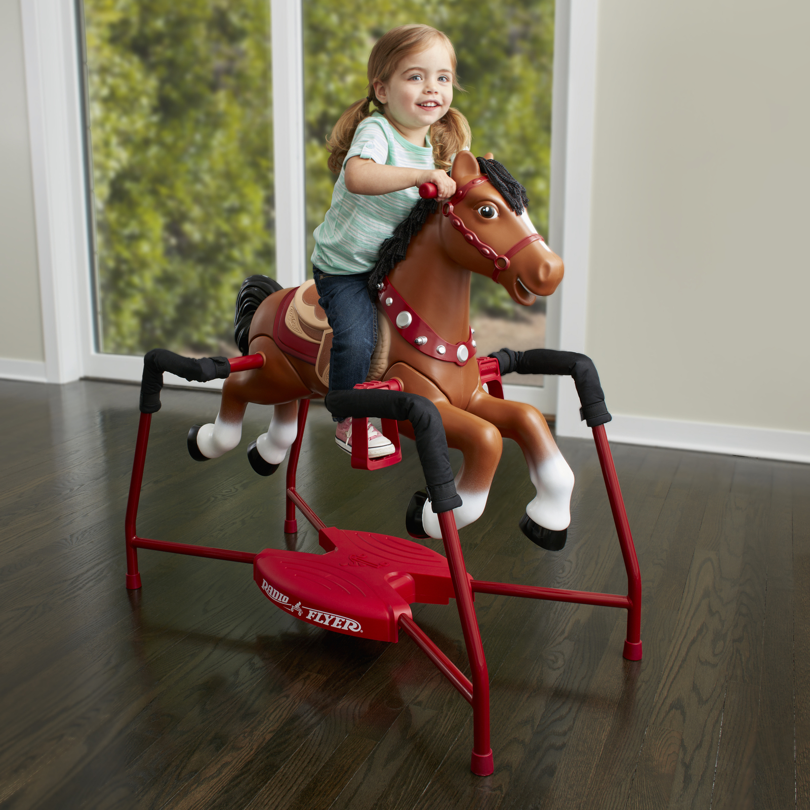 Radio Flyer Interactive Kids Riding Horse Toy Ride On Rocking Horse