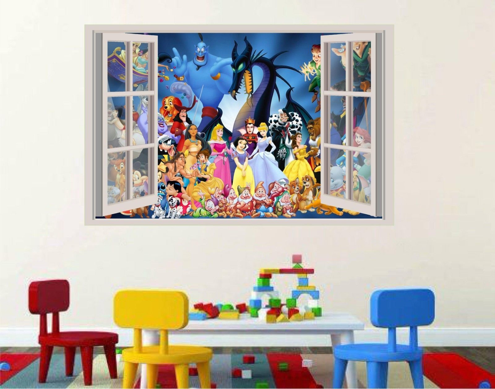 Disney characters mickey Window Decal WALL STICKER Home Decor Art Mural