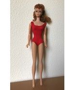 Barbie Doll Titian Red Hair Ponytail Vintage 1962-1964 Swimsuit Stand #6... - $124.97