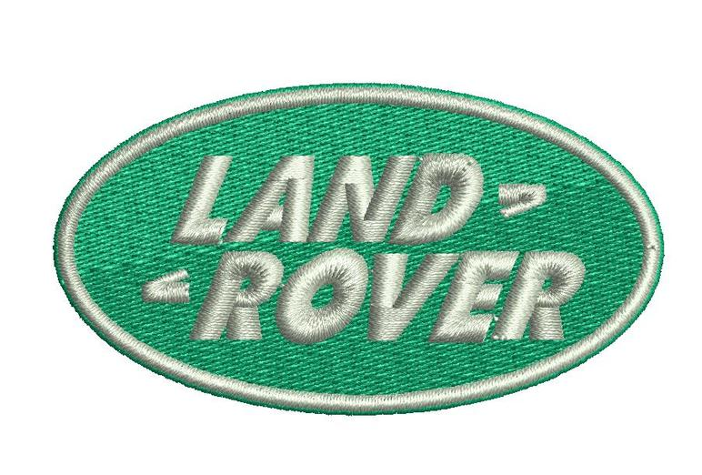 Land Rover Car logo Digitized filled machine embroidery design Digital ...