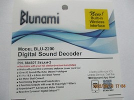 Soundtraxx # 884607 BLU-2200 Digital Sound Decoder Steam-2 (Read Description) image 2