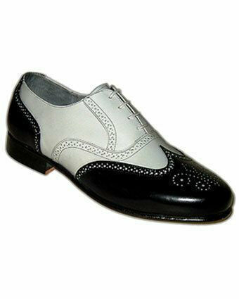 Men's Oxford Shoes Gray Black Cont Premium Quality Leather Brogue Toe Handmade