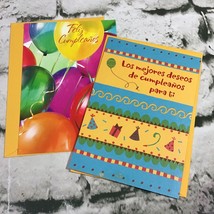 Hallmark Birthday Cards In Spanish Translations On Back Lot Of 2 With En... - $9.89