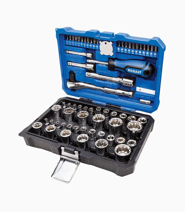 Kobalt 64Piece Standard (SAE) and Metric Polished Chrome Mechanics