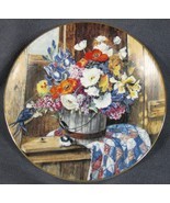 Springtime Arrangement Collector Plate Flowers from Grandmas Garden Glen... - $29.95