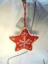 RAZ Imports Star Ornament Hand Sewed From India  image 1