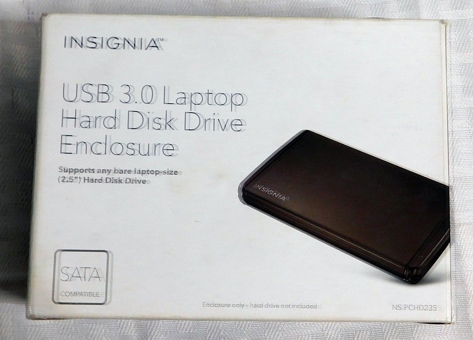 Insignia 2.5" USB 3.0 Laptop SATA Hard Disk Drive Enclosure NSPCHD235