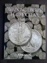 He Harris Liberty Walking Half Dollars Coin Folder 1916-1936  - $8.55
