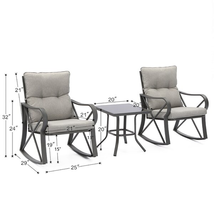 Fultonham Square 2 - Person 20'' Long Bistro Set with Cushions image 7