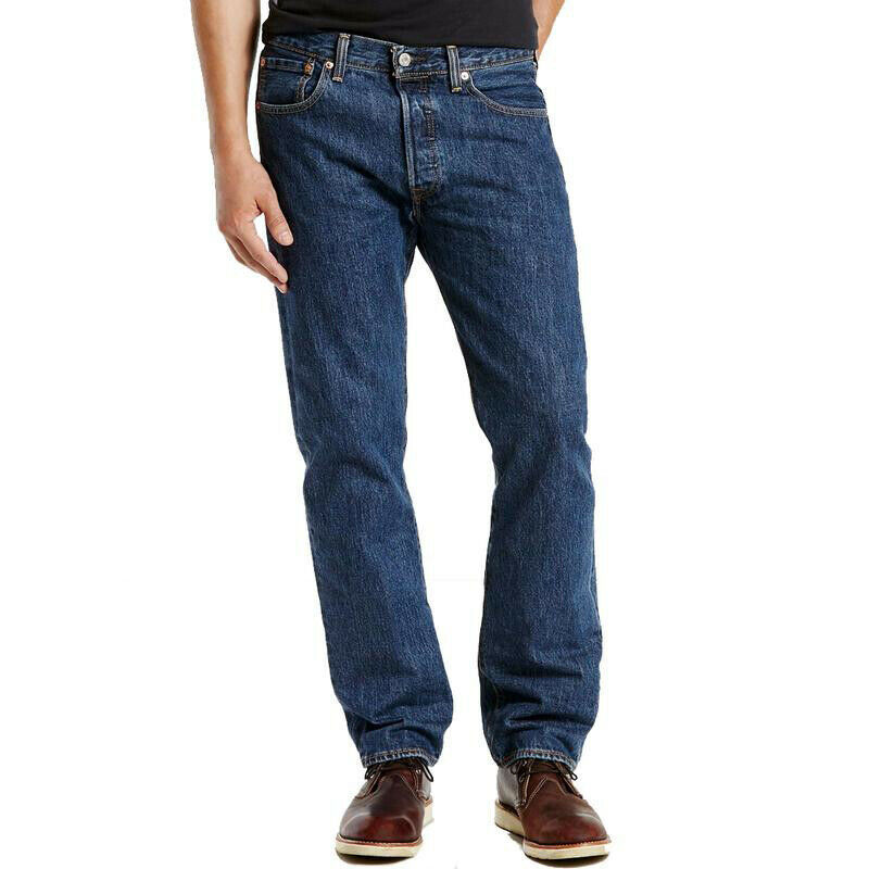 levi's men's 505 regular fit jeans black