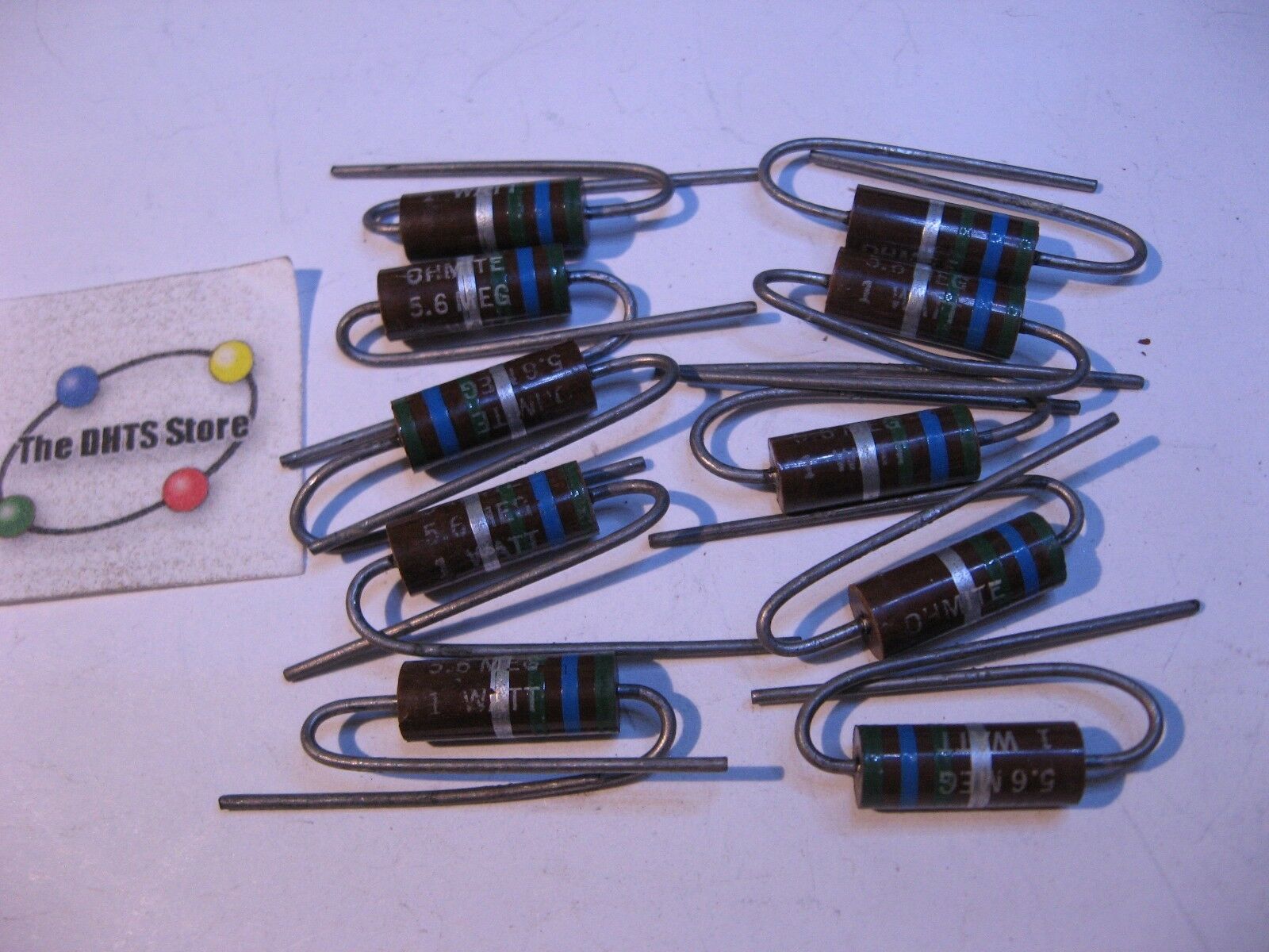 10 Lot Of Vintage Ohmite Carbon Composition Resistors 20K ohm 1/4 watt  N.O.S.