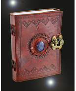 Haunted journal 33X SCHOLAR ENHANCED WISH MAGNIFIER MAGICK LEATHER WITCH... - $59.77