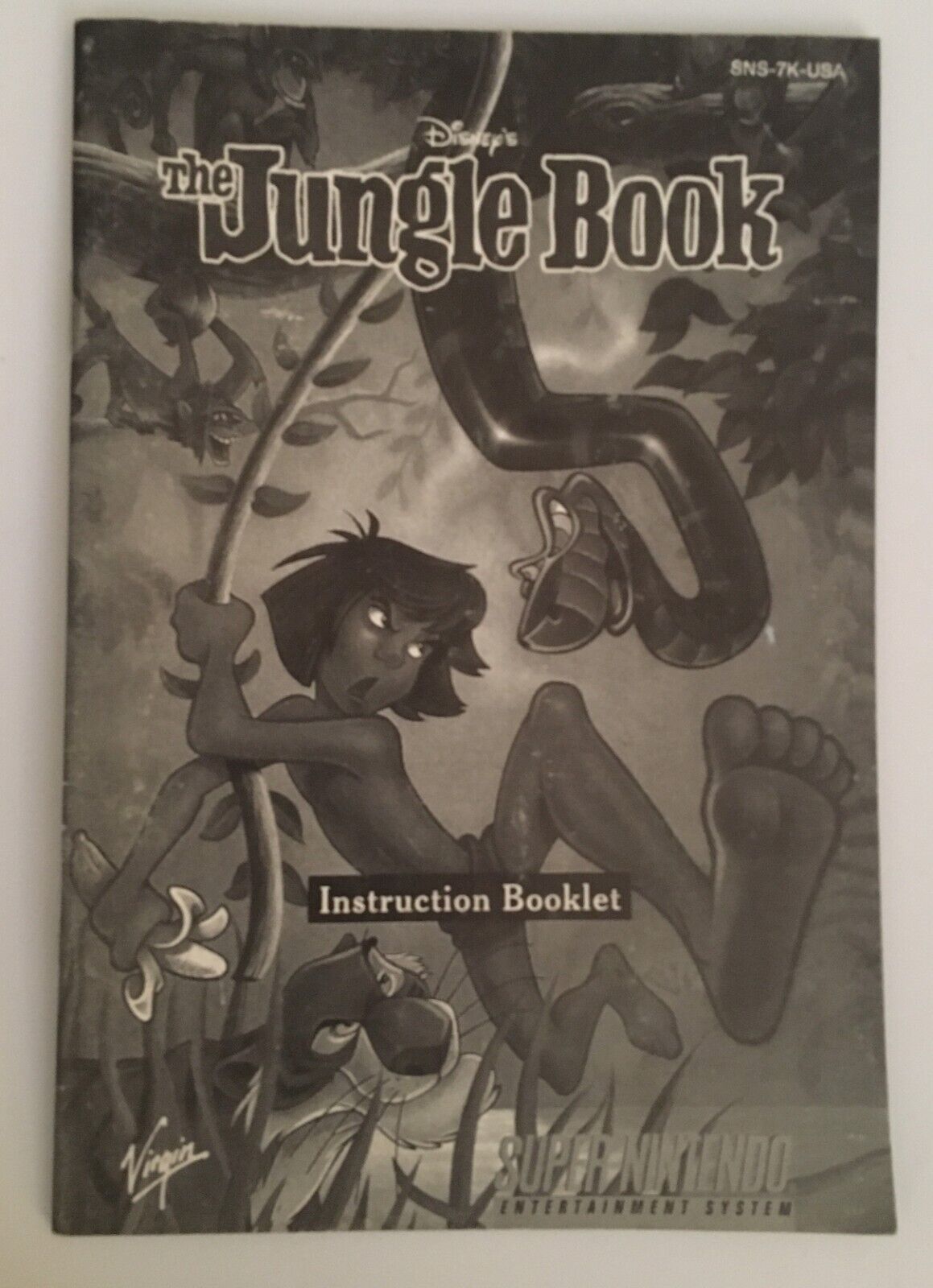 Primary image for Vintage Jungle Book Super Nintendo Manual Only