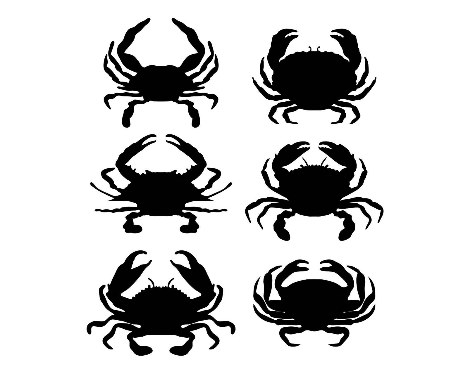 Crab svg, crabs svg, crab set svg, crab dxf, crab template, crab png ...