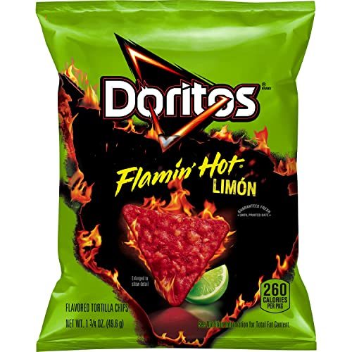 Flamin' Hot Limon Chips by Doritos | 1.75 Ounce | Pack of 12