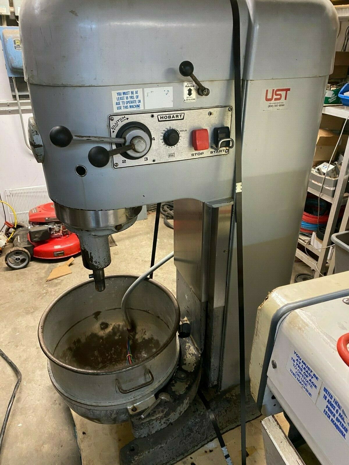 Hobart M802 Commercial 80 QT Floor Bakery Baking Dough Ingredient Mixer