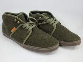 VANS Camryn Armée Vert Sz 10.5 Textile mi-Haut Chukka Skate Lacets Shoes... - $28.63