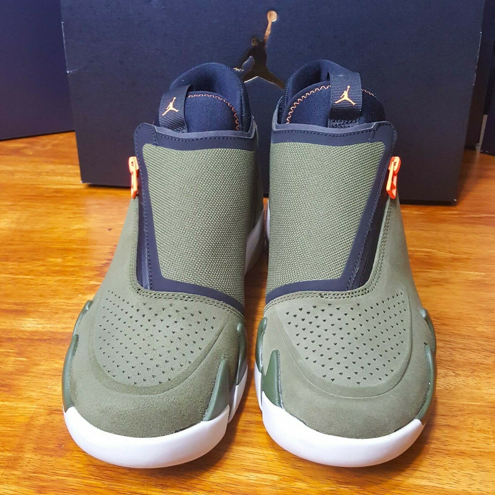 Air Jordan Jumpman Z Zip XIV 14 Olive Green Canvas Cone AQ9119300 8