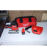 MILWAUKEE M12 2445-20 JIG SAW, BATTERY 48-11-2401, CHARGER 48-59-2401 &amp; ... - $109.00