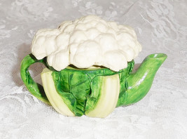 Miniature Cauliflower Teapot - Approx 2 1/2&quot; Tall x 3 3/4&quot; Wide - Beauti... - $14.01