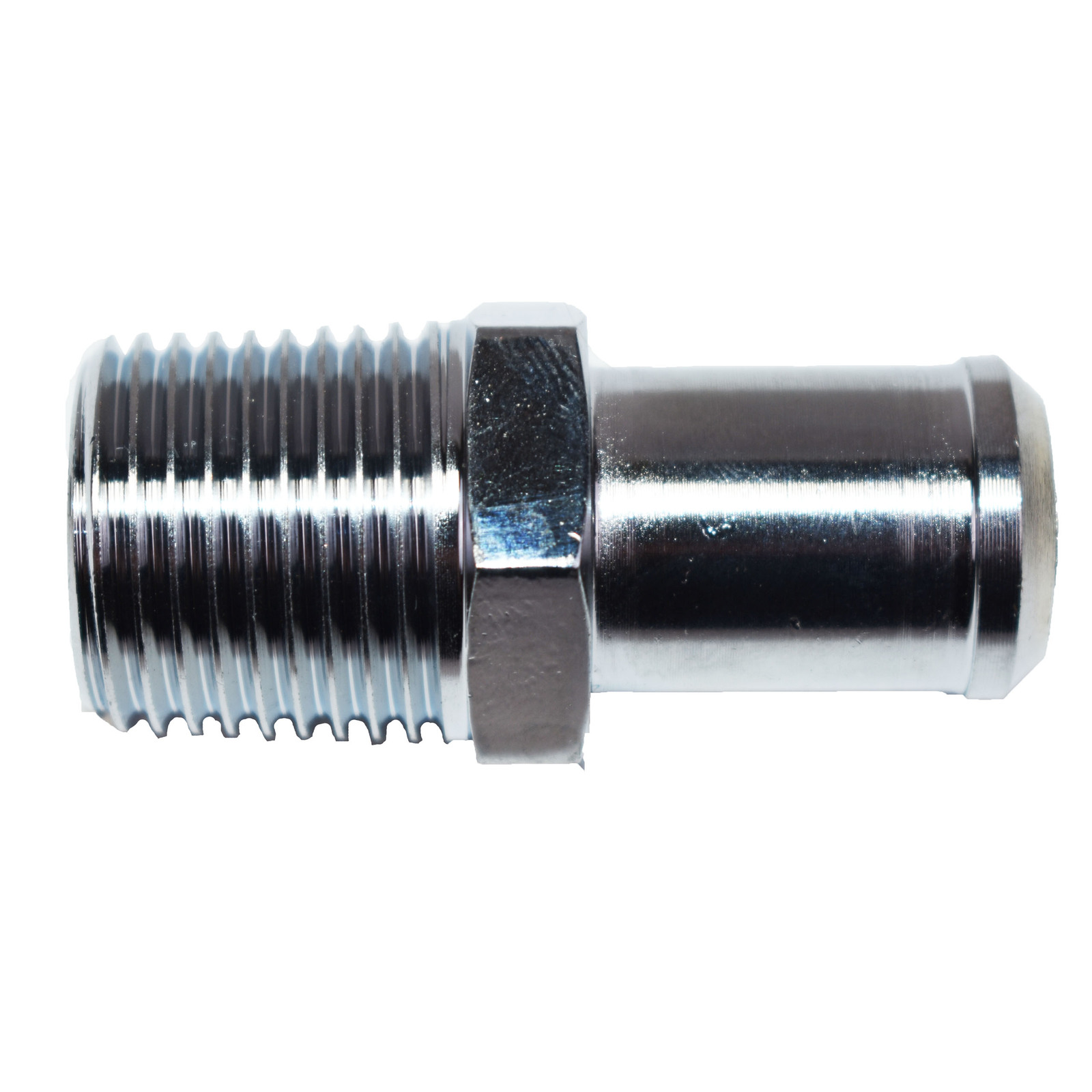 ATeam Performance Chrome Intake Manifold Fitting 1/2" Npt to 5/8" Hose