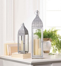 Small Silver Moroccan Style Lantern - $33.00