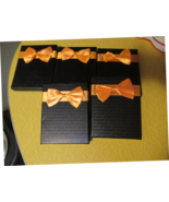 5 Piece Black with Orange Bow Gift Card Box - $8.20
