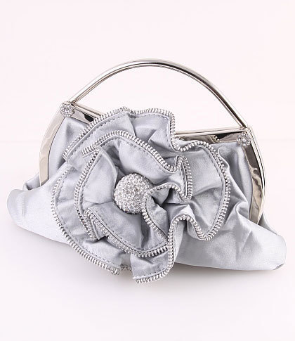 silver top handle bag