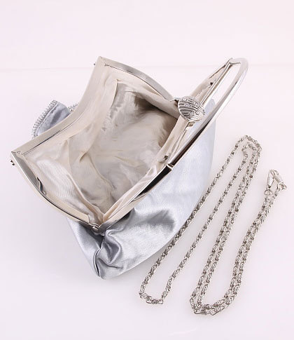 silver top handle bag