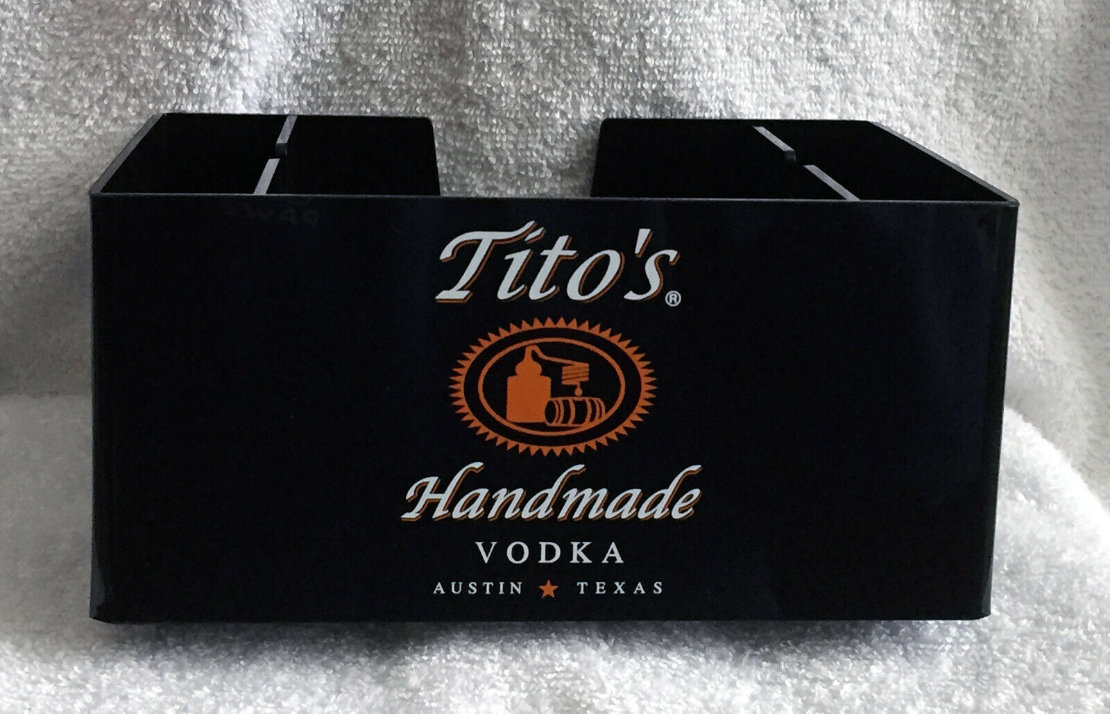 New Tito's Handmade Vodka Bar Caddy Napkin Swizzle Holder Plastic Other