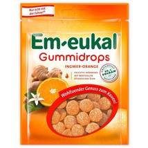 Dr.C.Soldan Em-eukal Gummidrops gummy lozenges: Ginger Orange-90g-FREE SHIP - $8.90