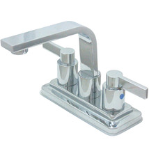 NuvoFusion Double Handle 4&quot; Centerset Lavatory Faucet with Brass Push-up - $146.81
