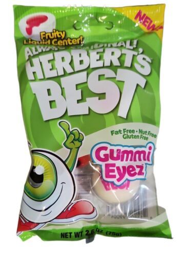 New Efrutti Herberts Best Gummi Eyez Fruity Liquid Center Tik Tok Candy 26 Oz Gummy Soft 0280