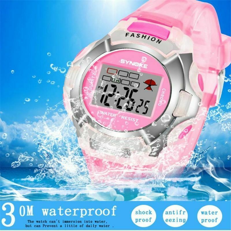 Kids Sports Digital Watch LED Waterproof Children Wristwatch Gift for Boys Girls