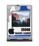 macOS Mac OS X 10.11 El Capitan Preloaded on 250GB Sata HDD - $24.99