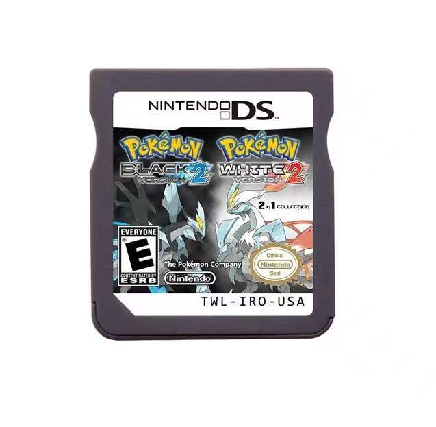 Pokemon Black Version 2 & White Version 2 DS 2 in 1 Games Cartridge USA Version