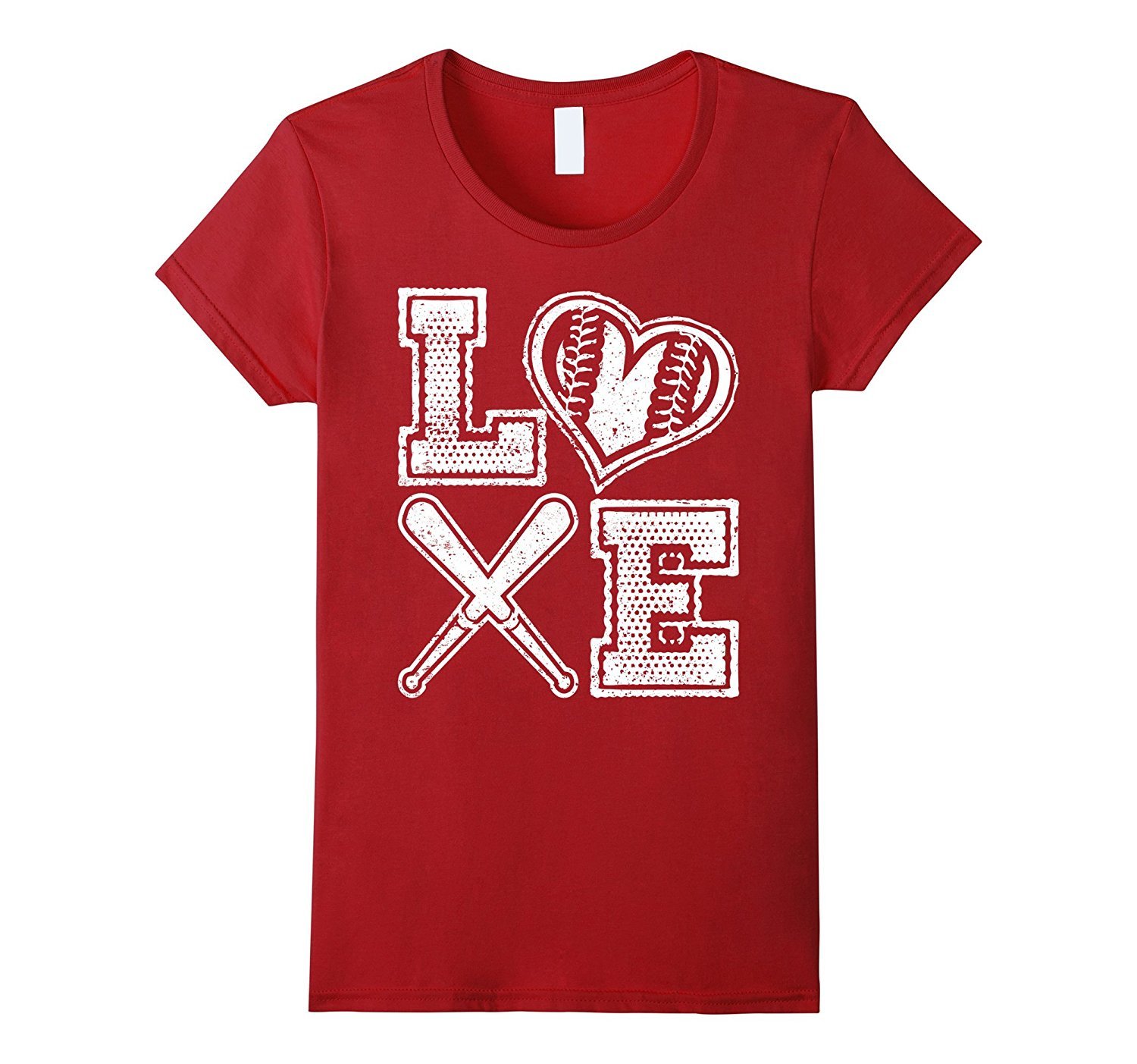 New Tee - Love Baseball T Shirt - Vintage Baseball Tee for Fans Wowen ...