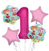 Lalaloopsy Balloon Bouquet 1st Birthday 5 pcs - Party Supplies - $12.99