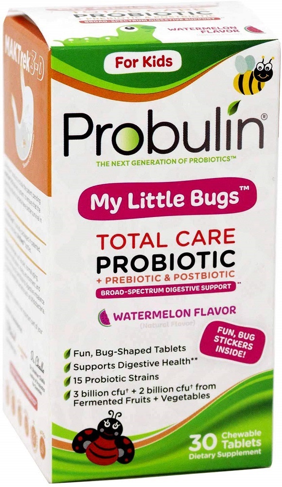 Probulin My Little Bugs Watermelon, 30 Tablets