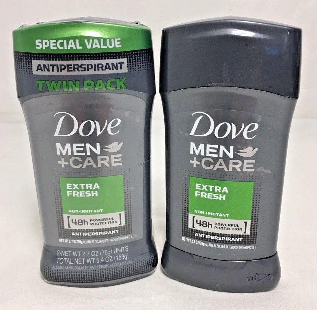 Dove Men+Care Antiperspirant Stick Extra Fresh 2.7 oz 2 Pack +1 Extra Stick - $17.75