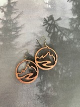 Wild North Wooden Earrings NEW Grand Tetons and Snake River - $12.99