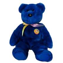 Ty Beanie Buddies Clubby Blue Bear Plush Official Club Stuffed Animal 1999 14" - $19.80