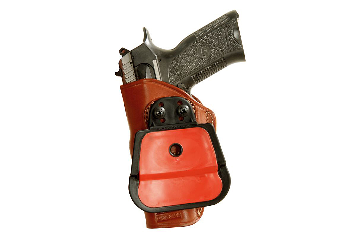 MASC LEATHER PADDLE OWB HOLSTER FOR RUGER AMERICAN 45 COMPACT 3.75’’BBL