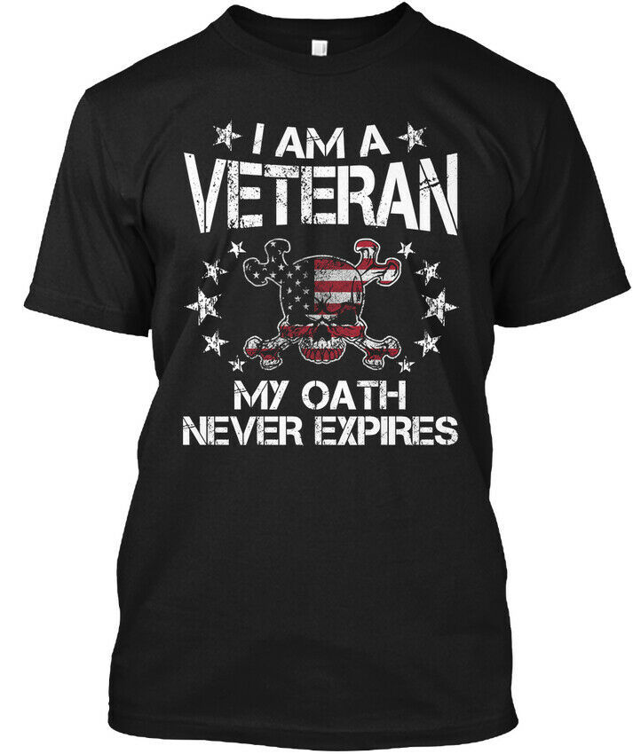 Download I Am A Veteran My Oath Never Expires Hanes Tagless Tee T ...