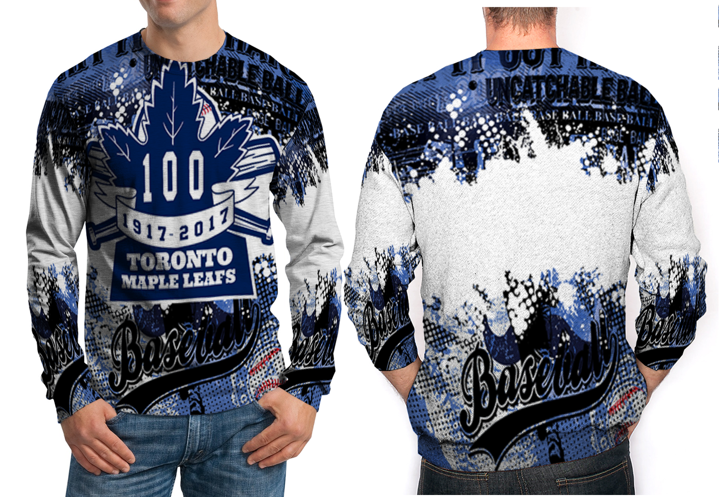 100th Toronto Maple Leafs Sweatshirt Fullprint For Men Hoodies