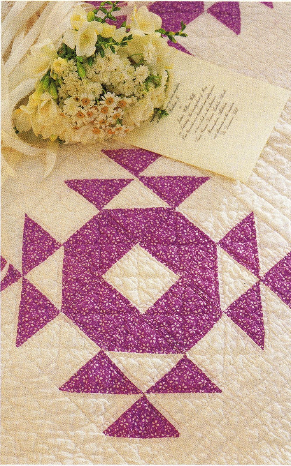 Spinning Spools Applique Wedding Ring Quilt Pattern Flexible Plastic