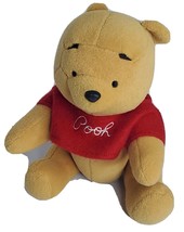 Winnie the Pooh Jointed 9" Disney Stuffed Animal Arms Legs Move Red Shirt - $19.19